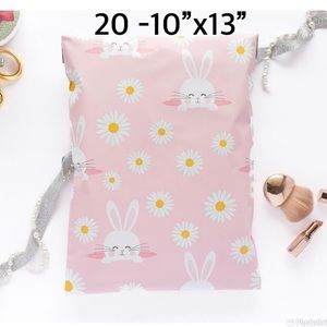 4/$20 -20 Easter Bunny Poly Mailers 10”x13”
